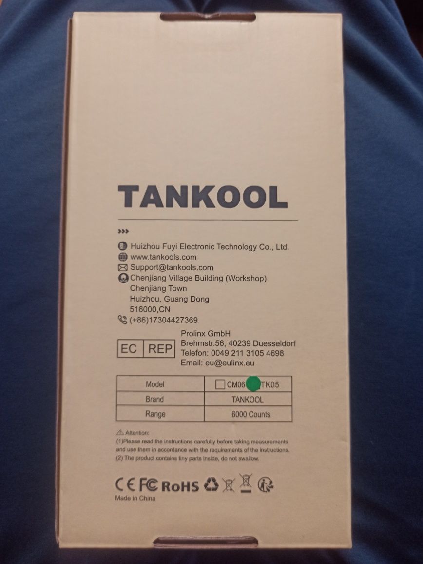 Szczypce Amperometryczne AC 0-600A TANKOOL TK05 Multimetr 6000