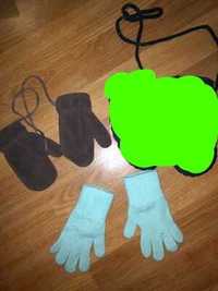 Перчатки рукавицы разные детские 9-24мес.на годик