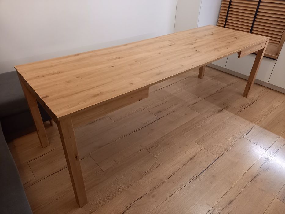 Duży stylowy Stół rozkładany Dąb Artisan | D.120 - 240! S.80 x W.76 cm