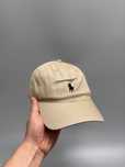 Бежева кепка polo ralph