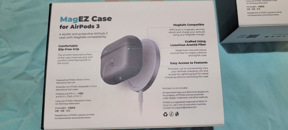 Case AirPods 3 Pitaka Aramid MagEZ etui apple