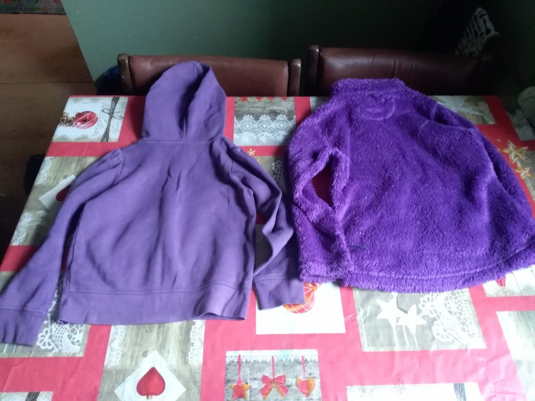 Bluza rozpinana polarowa dziewczęca 5 - 6 lata 110 - 116