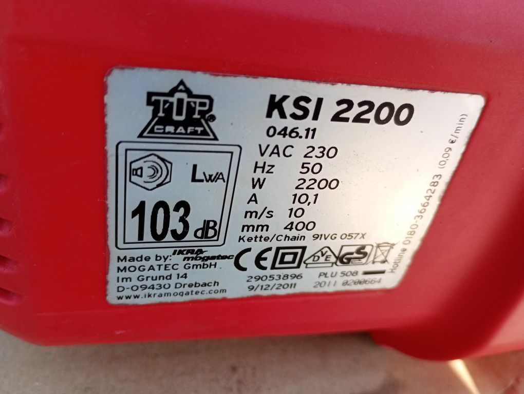 Piła łańcuchowa Einhell Top Craft 2200 waty