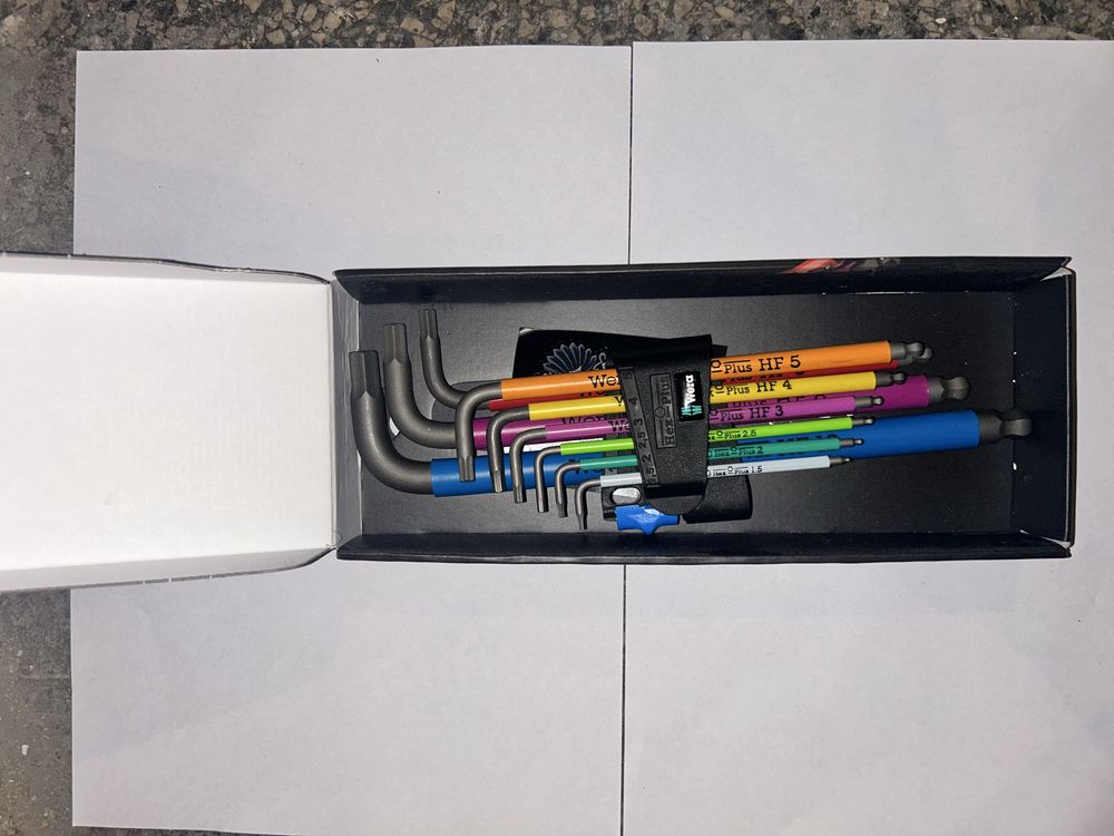 Wera Klucze imbusy ampule z kulką + Torx zestaw 18