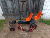 Sprzedam komplet duży gokart"herkules" plus hulajnogi "indjana".
