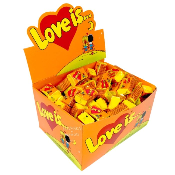 Жвачки Love is, Лав Из. Производство Турция. Оригинал. 100шт/уп