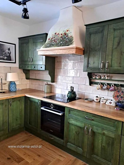 okap kuchenny,okap prowansalski,okap retro,malowany okap,kolorowy okap