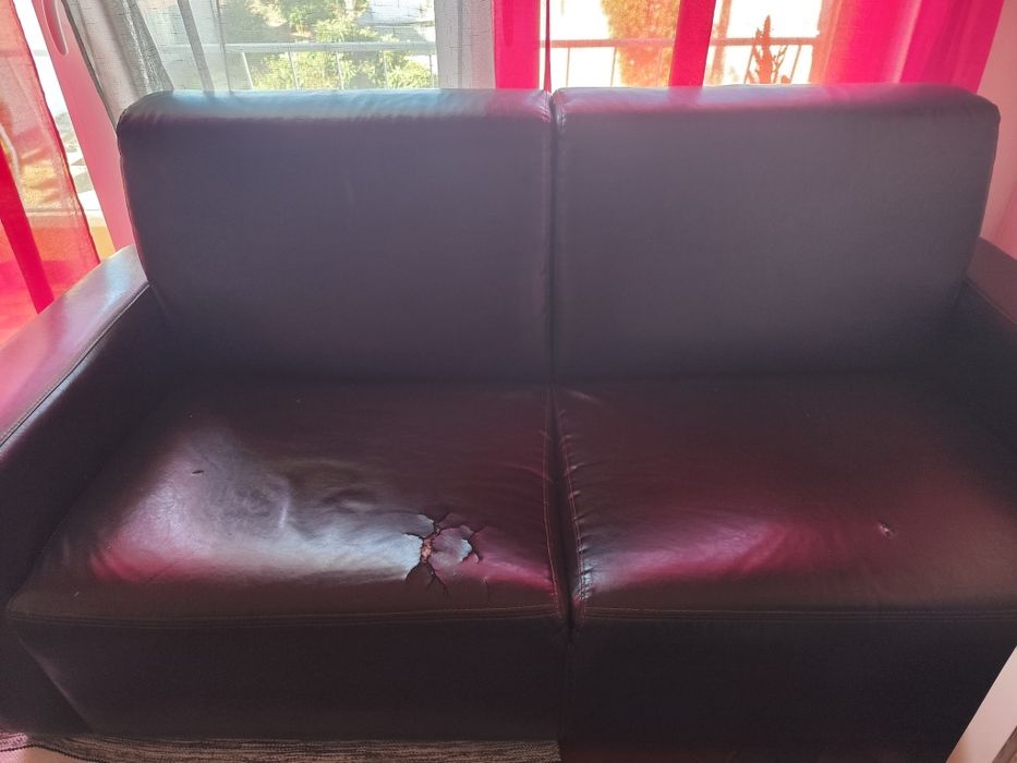 2 sofás de 2 lugares