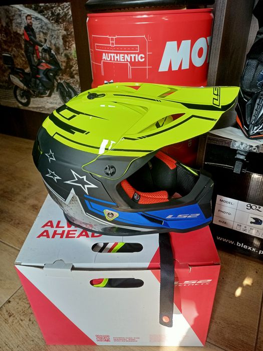 kask LS2 MX437  FAST EVOI MATT BLACK crosowy enduro