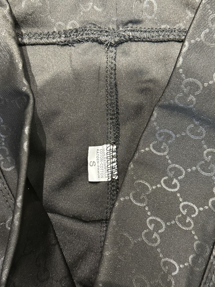 Legginsy spodnie wzór gucci czarne rozmiar S 36