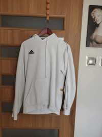 Biała bluza z kapturem Adidas CORE FS1895