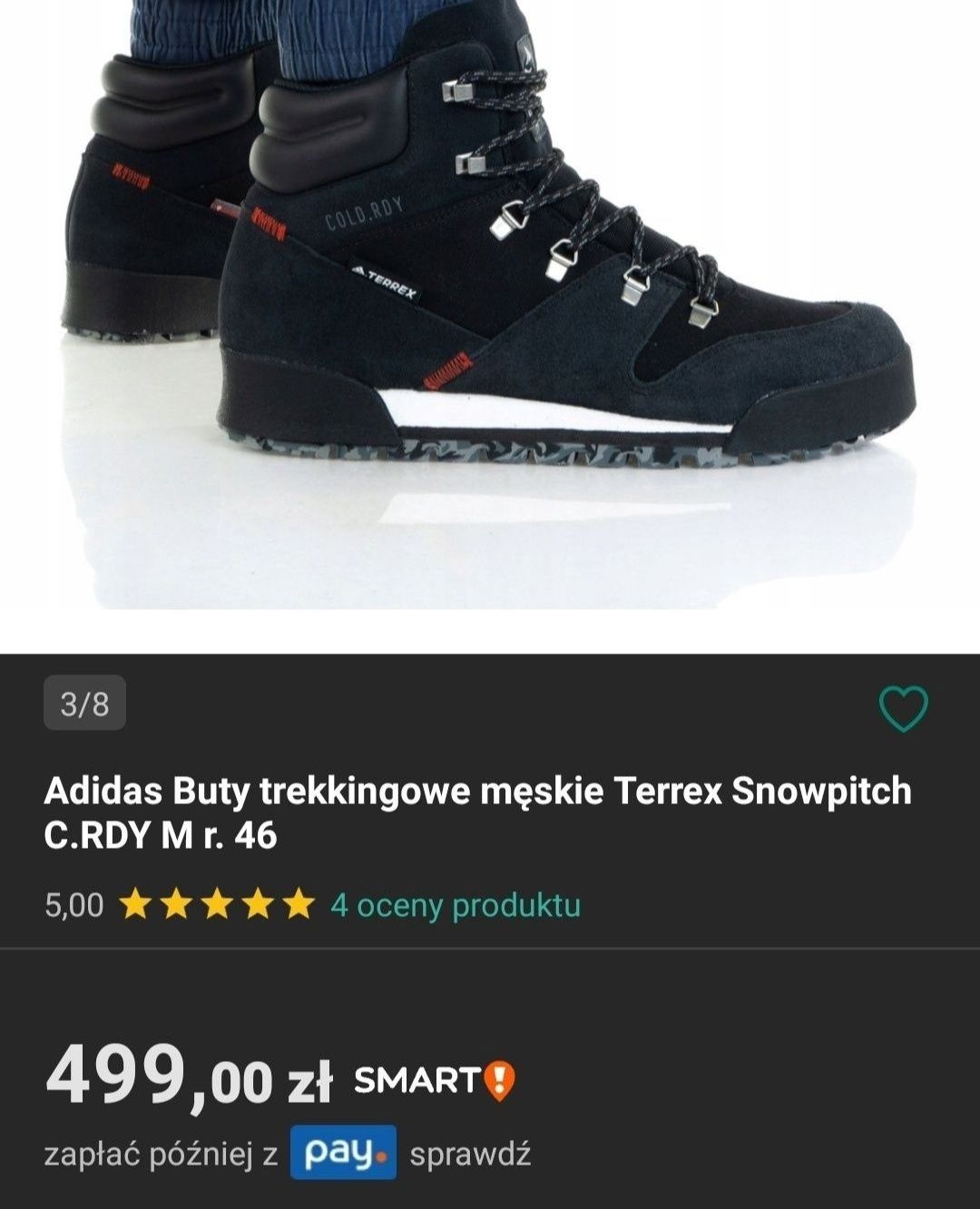 Nowe buty Adidas Terrex Snowpitch 37 38 39,40 41 damskie botki skóra