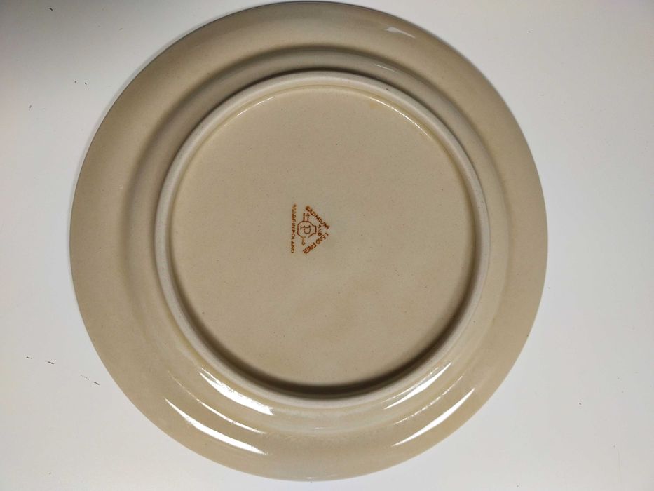 Dwa ceramiczne talerze Ceramika Pruszków