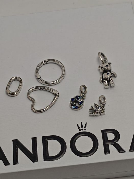 Komplet zawieszek i ogniwek do bransoletki S925 ALE