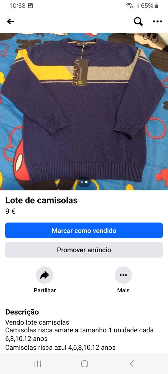 Roupa de bebe e crianca novo