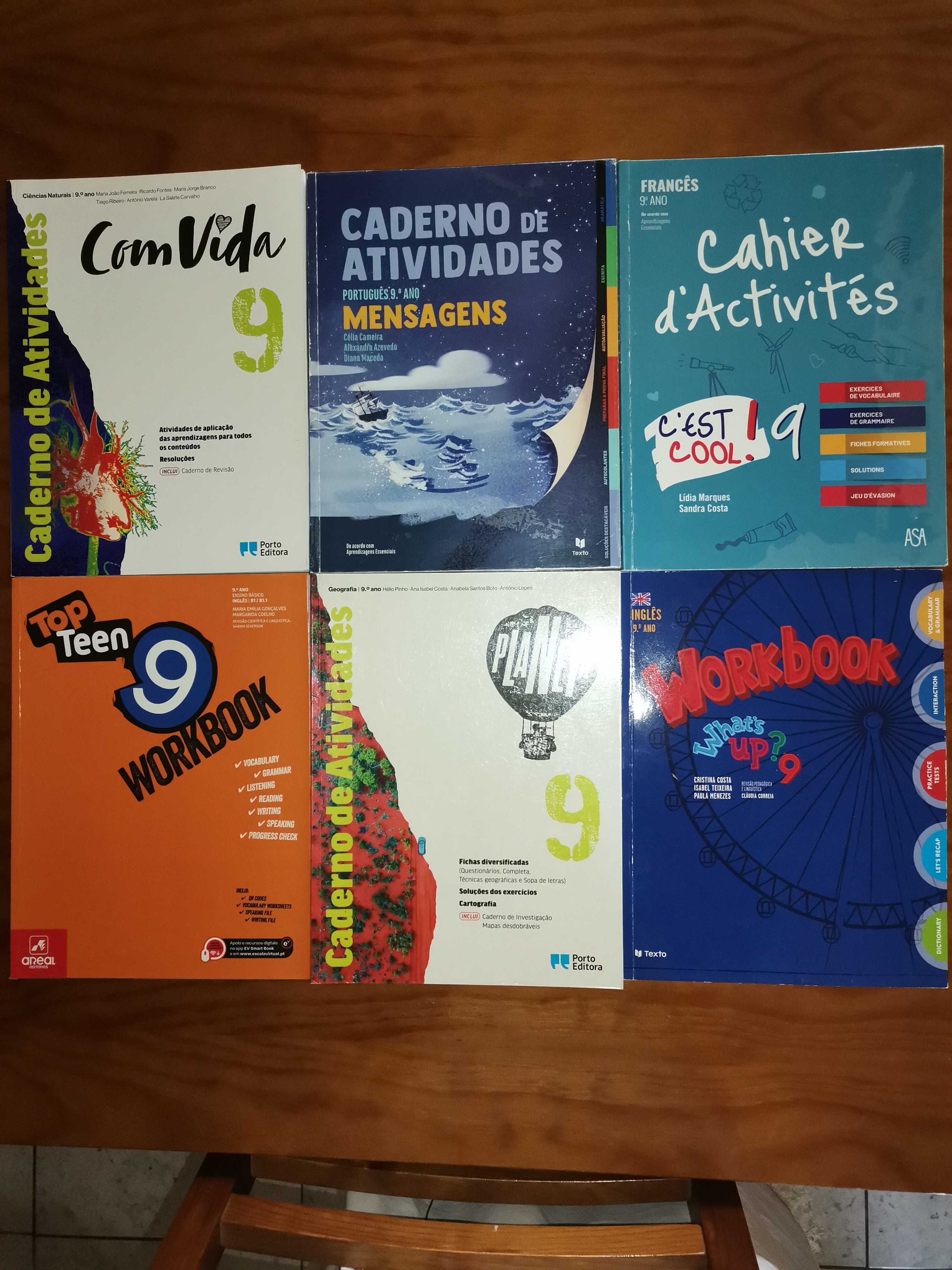 Cadernos de atividades 9 ano