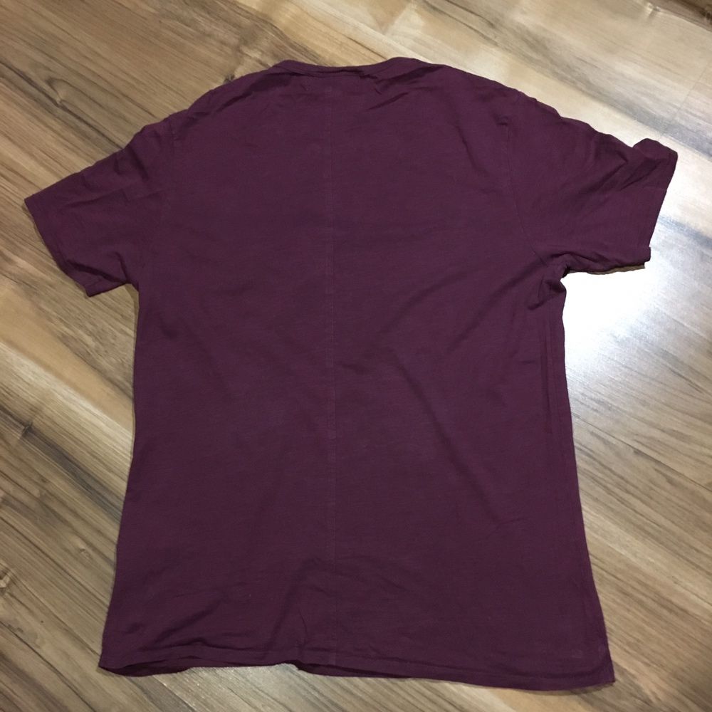 H&m S/M футболка мужская бордовая cotton