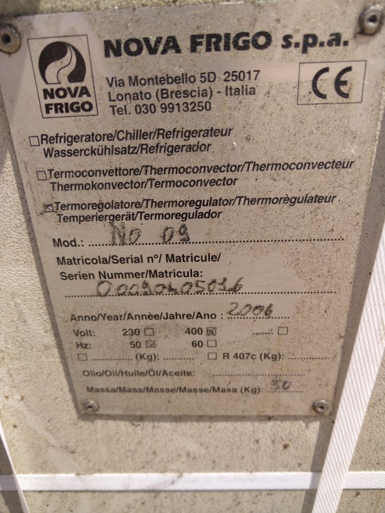 Termoregulator do form Nova Frigo , termostat do form , chłodnica .