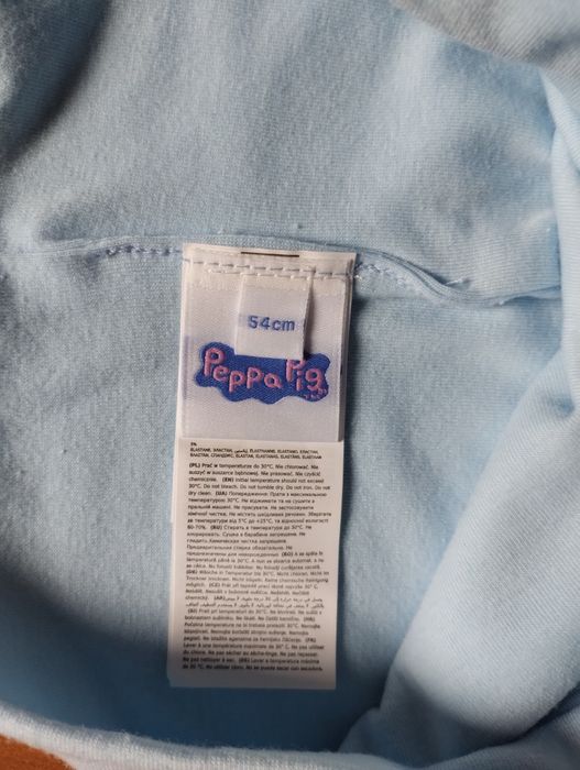 Nowa czapeczka dla dziewczynki Świnka Peppa, rozmiar 54