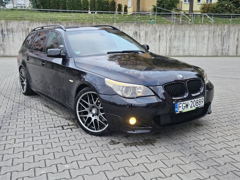 Bmw e61 ori m-pakiet 3.0d 218km automat carbonschwarz