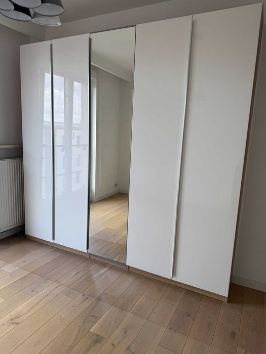 *rezerwacja* Szafa IKEA PAX 200x35x235 + Lustro - W Dobrym Stanie