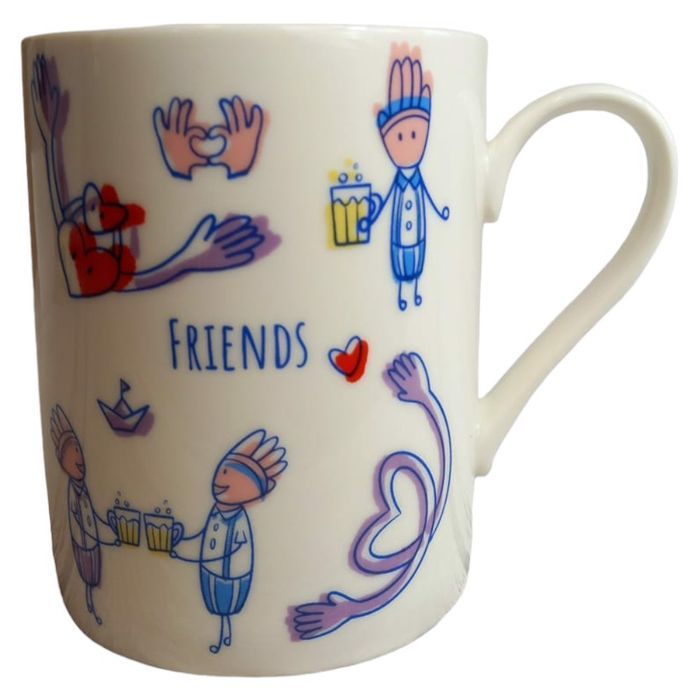 kubek ceramiczny 320ml z napisem friends