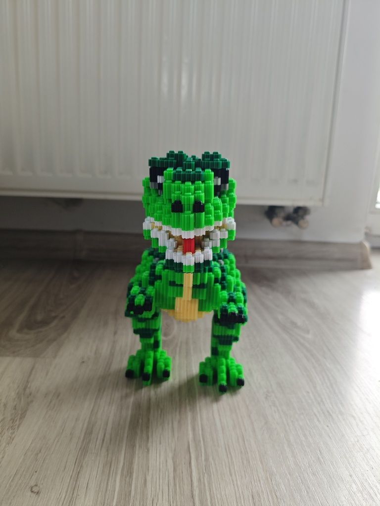 Dinozaury z klocków Tyranozaur do składania, ozdoba