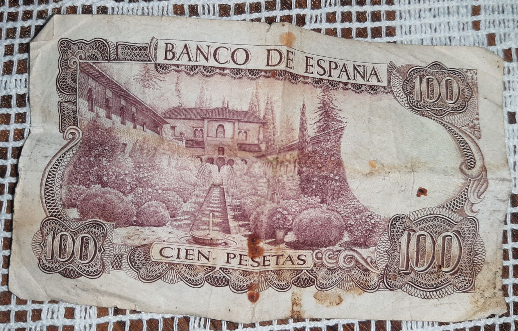 Nota de 100 pesetas Espanha-1970