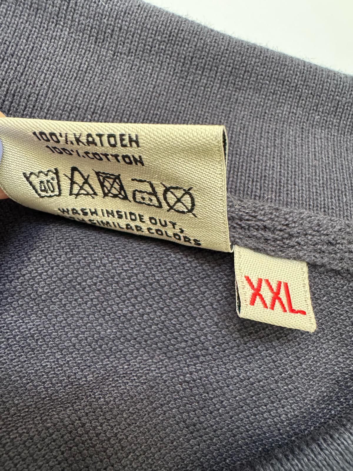 Nowe koszulki polo męskie 2 sztuki grafitowa błękitna XXL