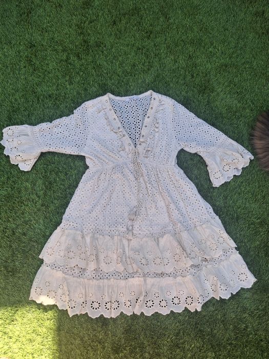 Vestido bordado Inglês