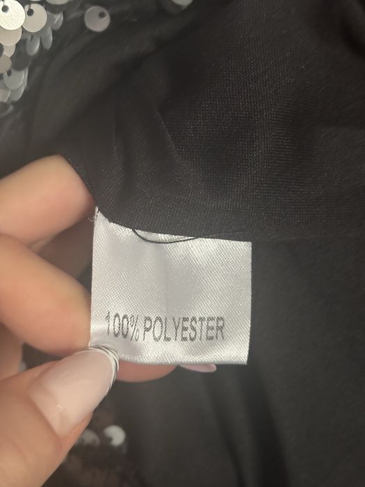 Sukienka damska cekinowa S/M błyszcząca andrzejkowa / sylwestrowa