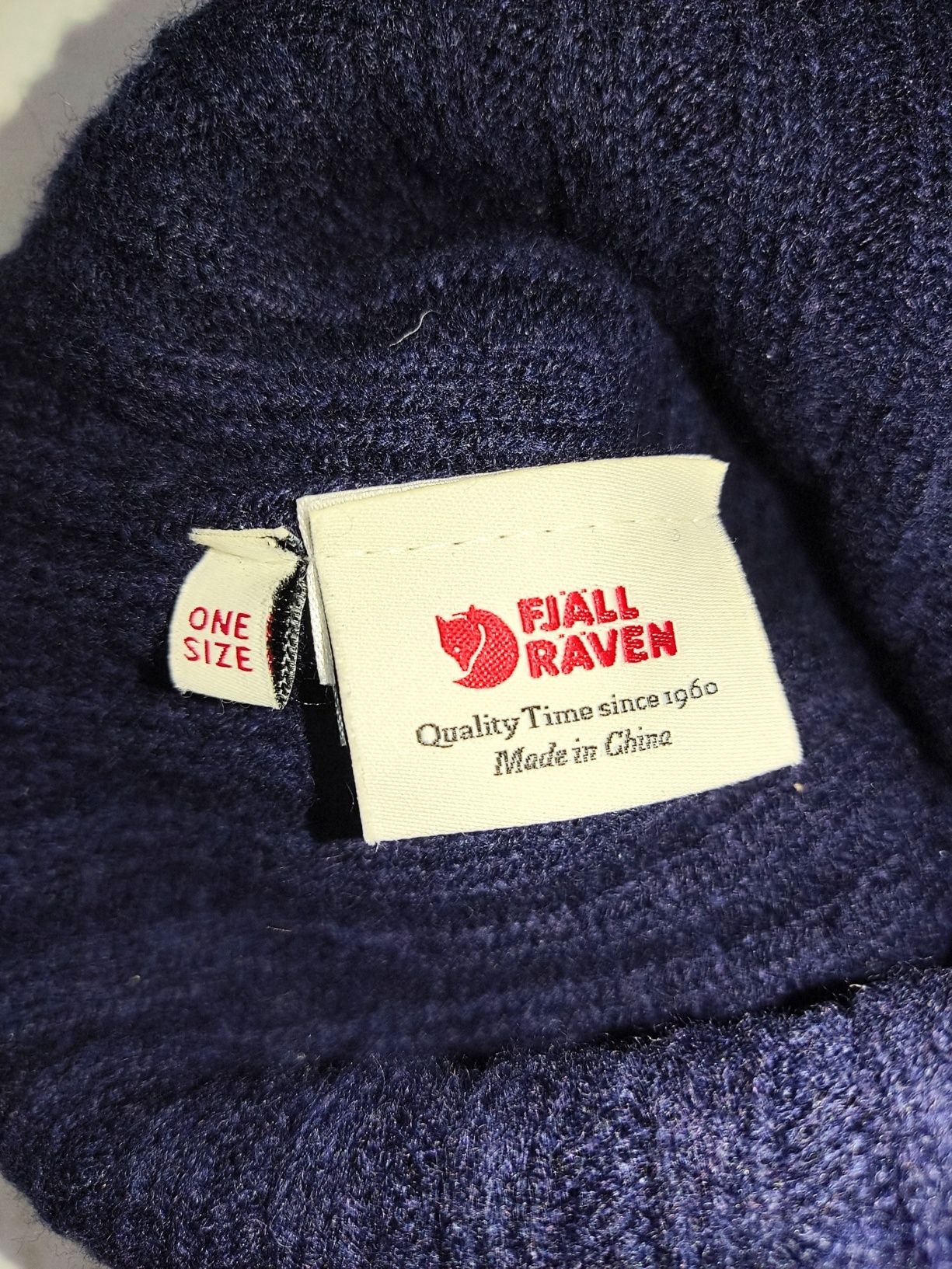 Шапка Fjallraven шерсть унисекс ,подворот,