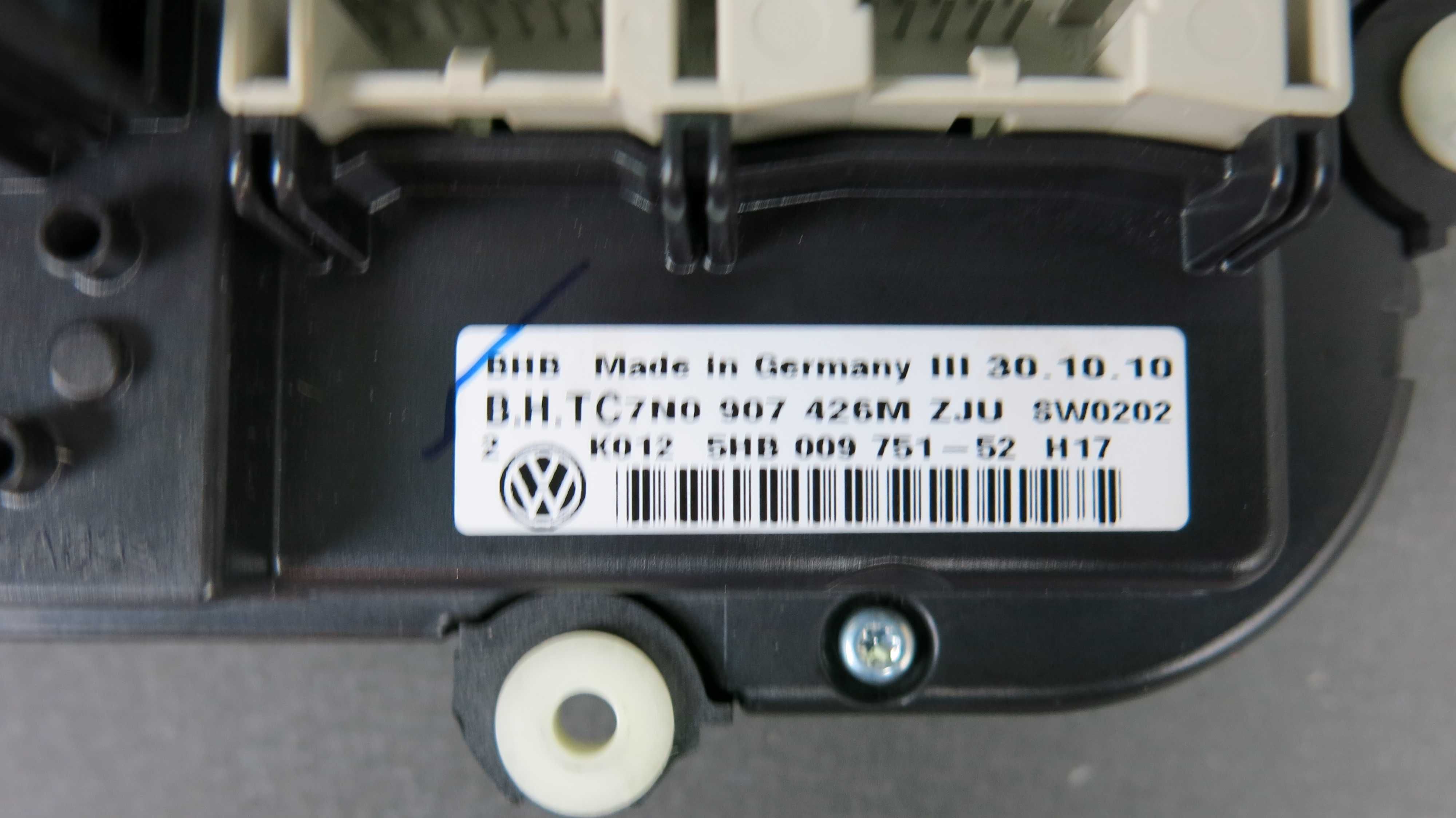 VW Volkswagen Caddy 2012 panel sterowania nawiewem klimatyzacji