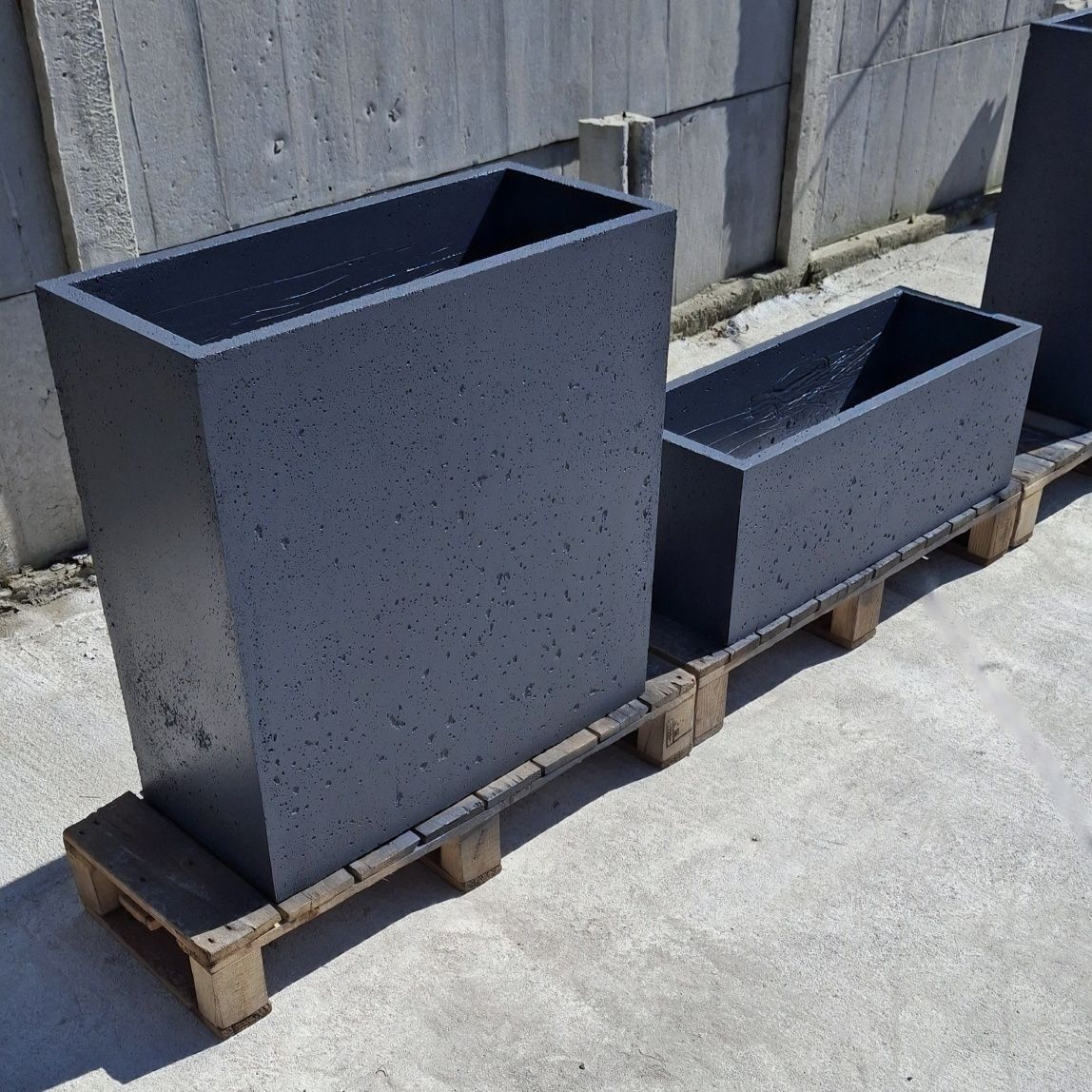 Donica betonowa doniczka ogrodowa donice tarasowa beton architektonicz