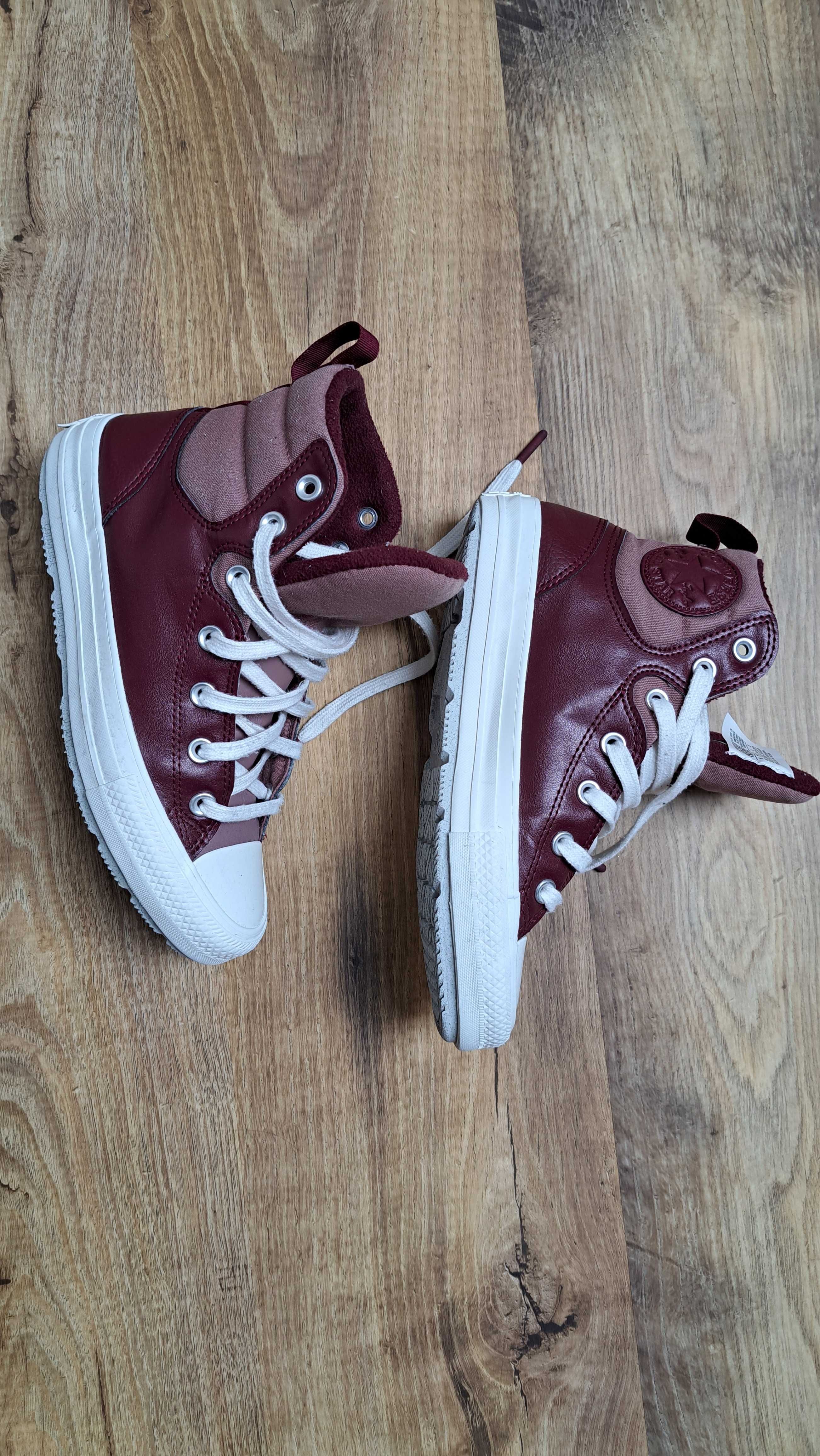 Converse  trampki bordowe 37