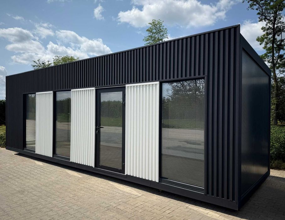 Pawilon 900x300 czarno-biały biurowy, usługowy, salon, bistro,