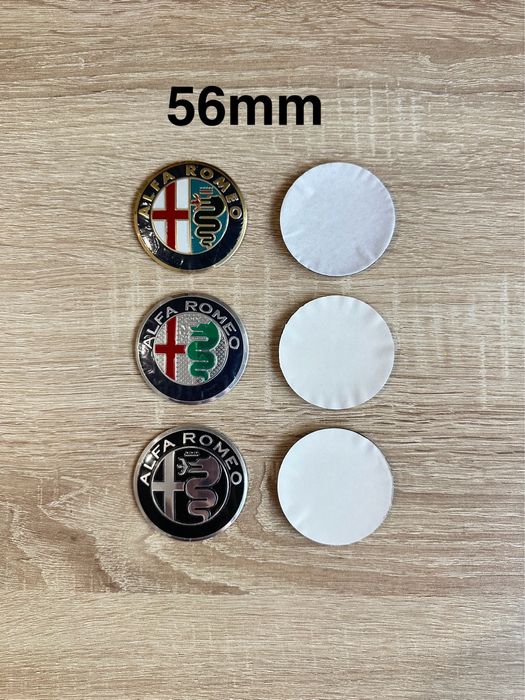 Conjunto 4 Centros Alfa Romeo 50mm 56mm 60mm