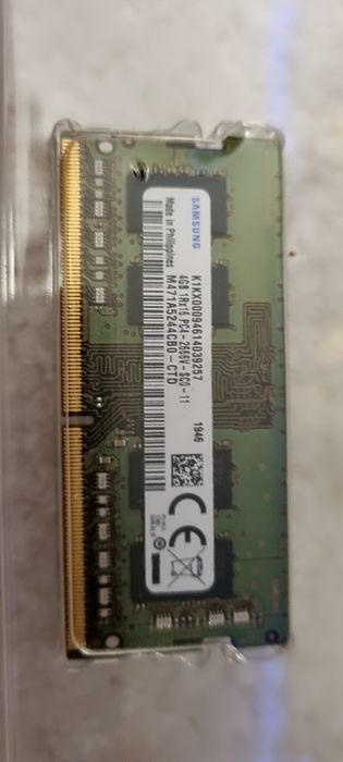 Memória RAM DDR4 4GB Samsung 2666MHZ SODIM para portátil