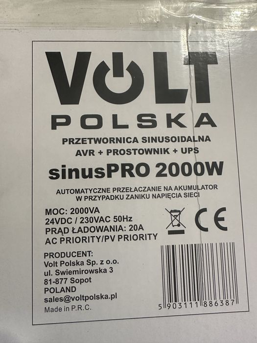 Джерело безперебійного живлення Volt Polska SINUS PRO 2000 W 24/230V