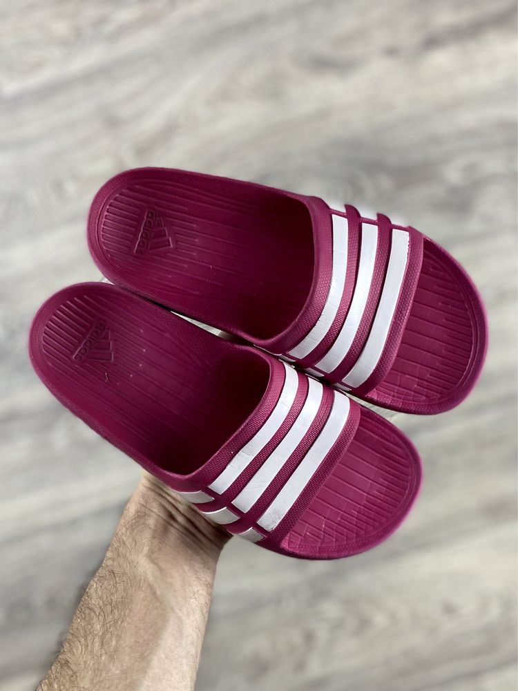 Adidas шлёпанцы тапочки 34 размер детские розовые оригинал
