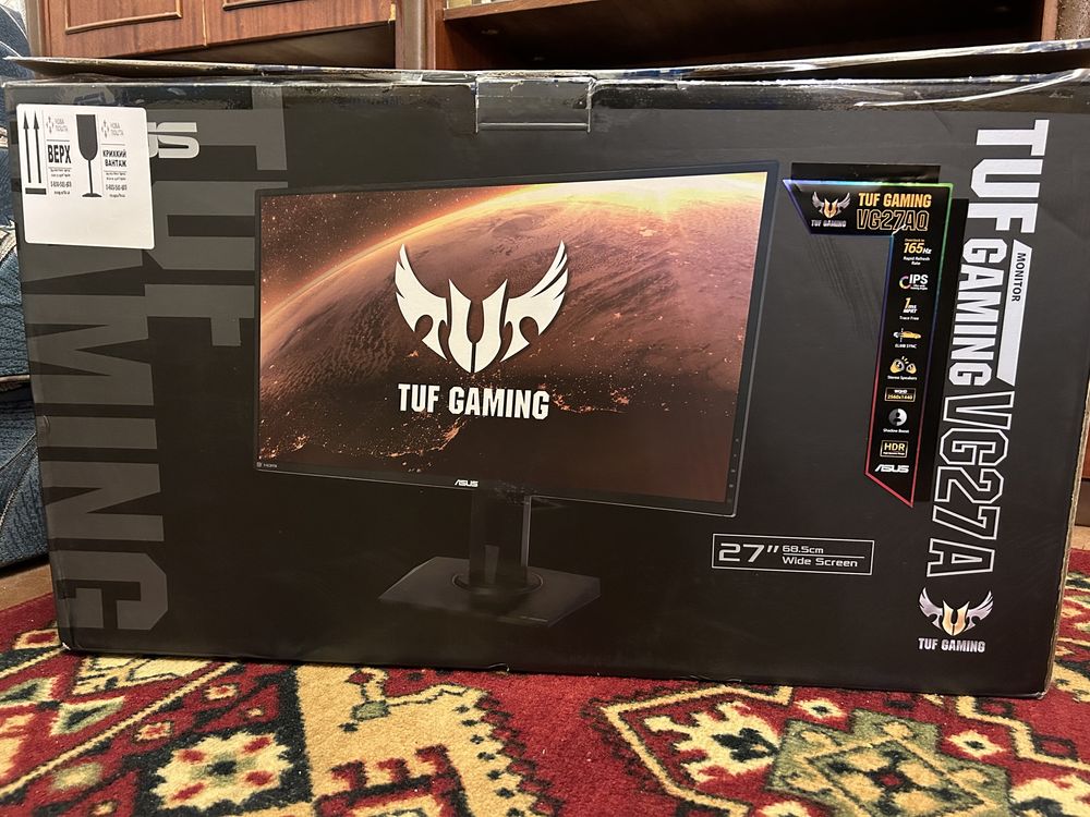 Монітор Asus tuf gaming vg27aq(qhd,2k)