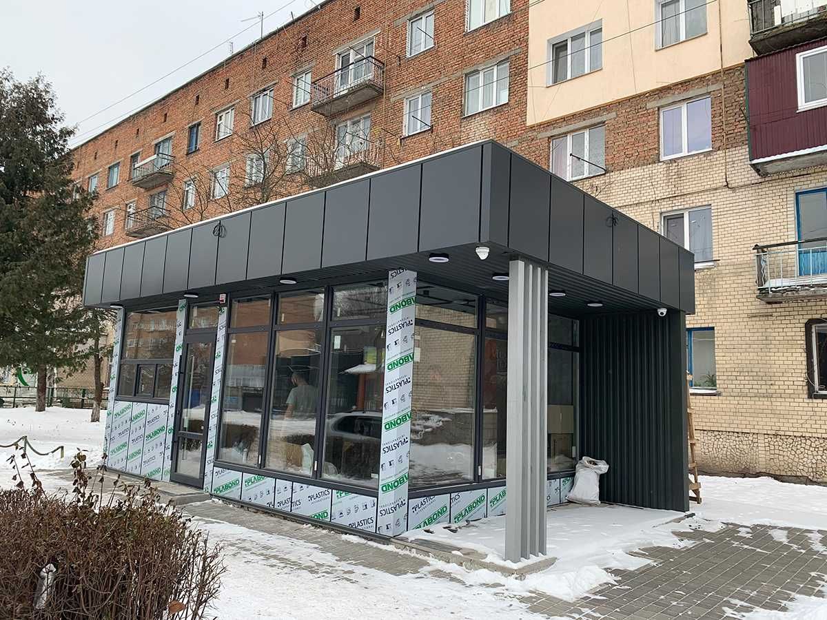 Комерційна побудова / кав’ярня з СІП панелей в Славутичі