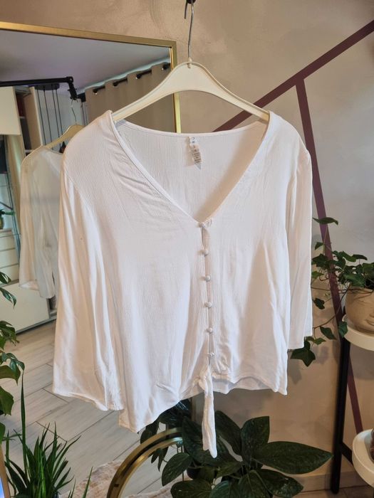 Bluzka, koszula ala boho styl biała