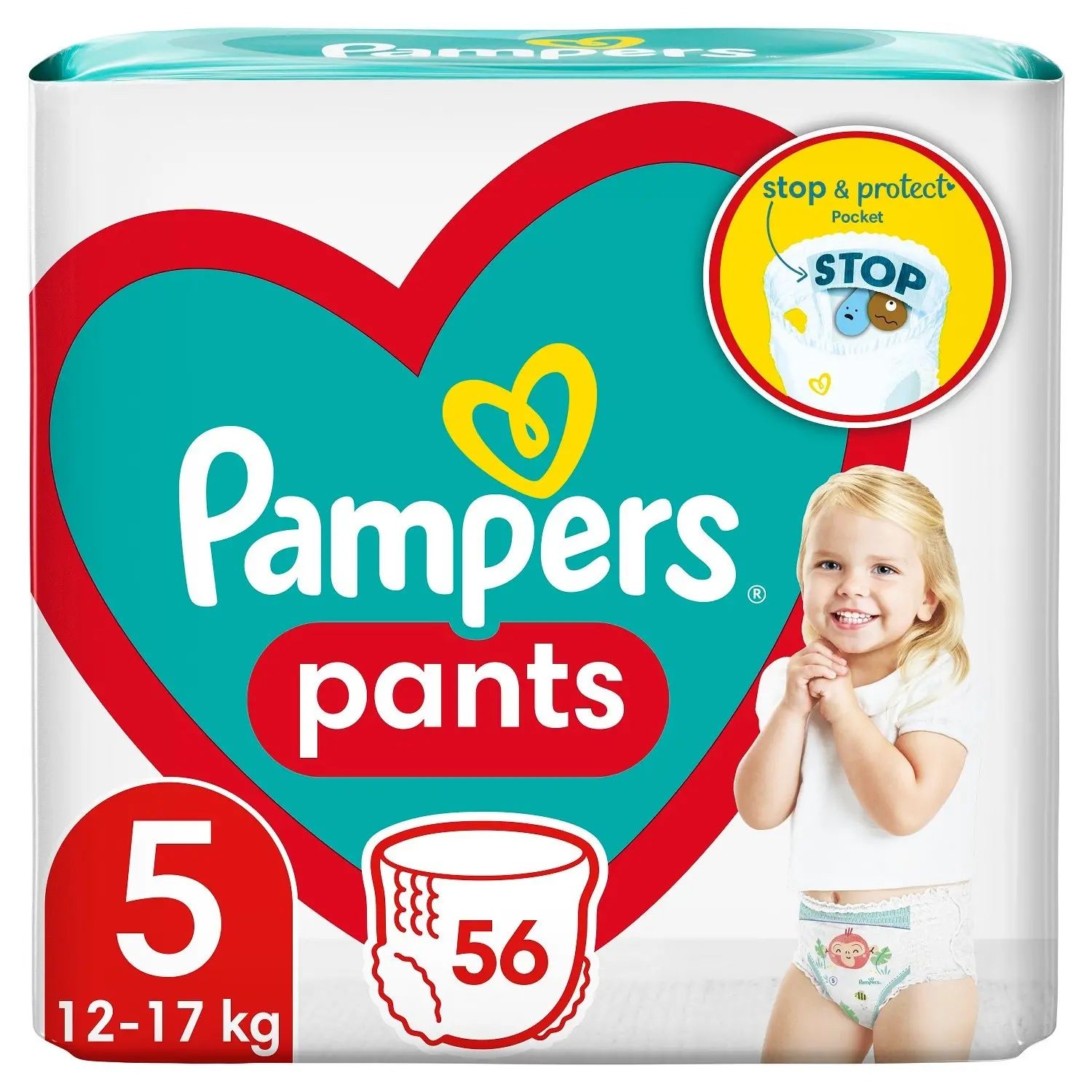 Трусики Pampers pants 4(66шт),5(56шт),підгузки-трусики Памперс