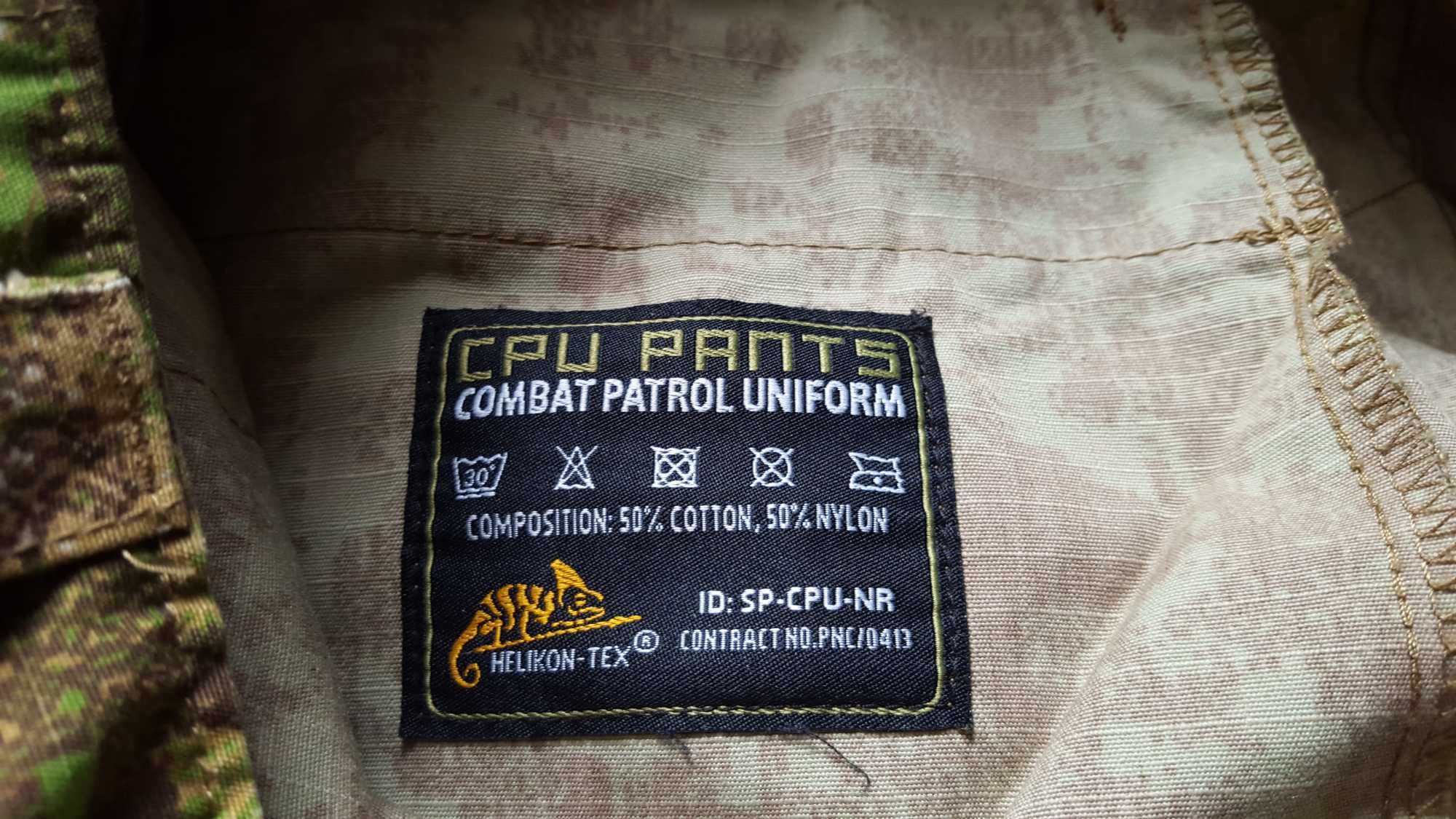 Тактичні штани CPU pants combat patrol uniform Helikon-tex M-L