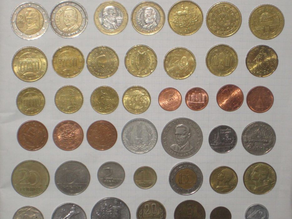 Монета набор 58шт Коллекция страны мира разных годов
