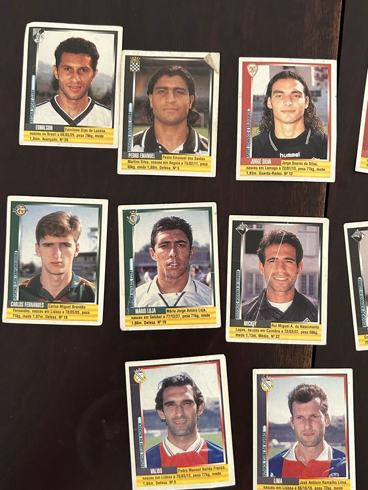 Cromos panini futebol 98-99
