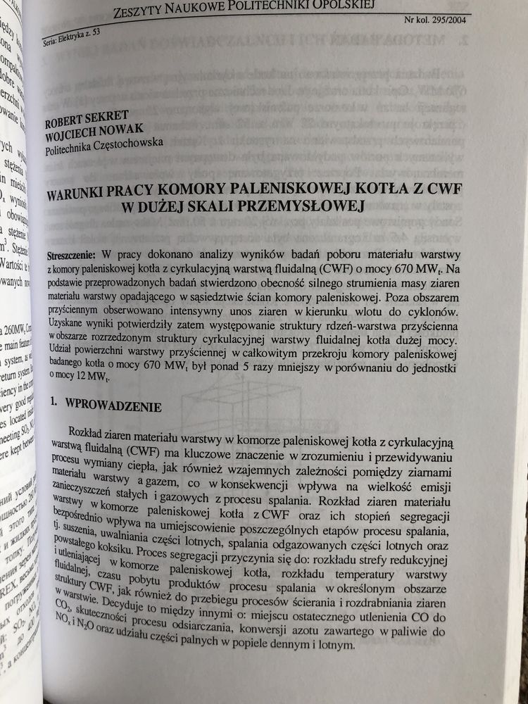 IX Forum Energetyków Zeszyty naukowe elektryka 2004