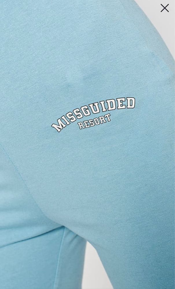 Велосипедки блакитного кольору Missguided