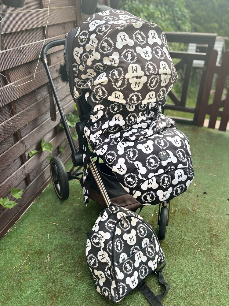 wózek Cybex Priam 2 + rękawice zimowe + plecak)